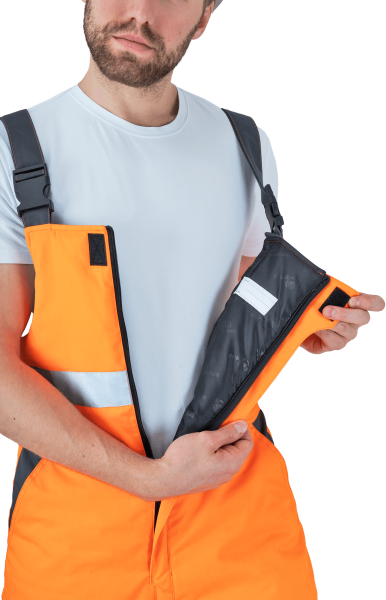 Костюм РЕФЛЕКТ-2 зимний с ПК (оранжевый/серый)