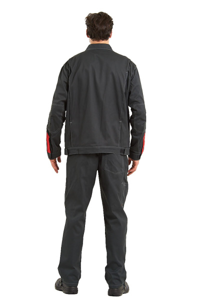 Костюм ФАВОРИТ с ПК саржа (серый/св.серый)