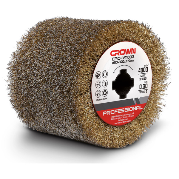 Стальная щетка CROWN CAQ-V11003 диаметр проволоки 0,3 мм