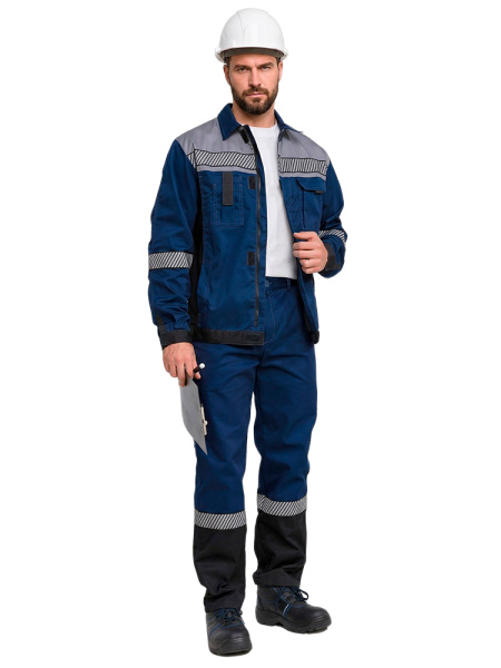 Костюм RONTA KS261 с БР (т.синий/серый/черный)