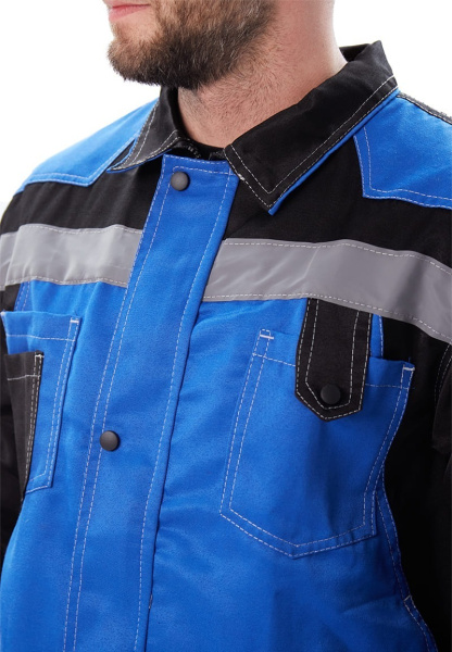 Костюм ВОЛГАРЬ с БР (василек/черный)