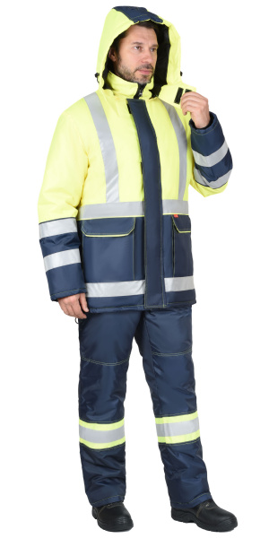 Куртка СИРИУС-ТЕРМИНАЛ СОП зимняя (синий/лимонный)