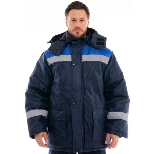 Куртка СТАНДАРТ зимняя с СОП (т.синий/васильковый)