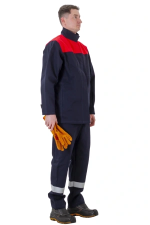 Костюм сварщика ОНИКС СОП 1 кл.защиты с БР (т.синий/красный)