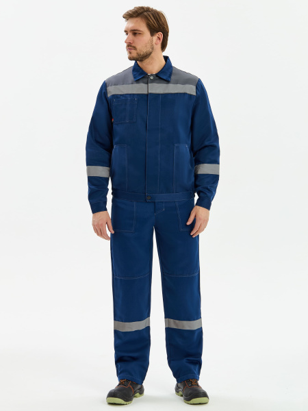 Костюм ЛИГОР-1 СОП К. с БР (т.синий/серый)