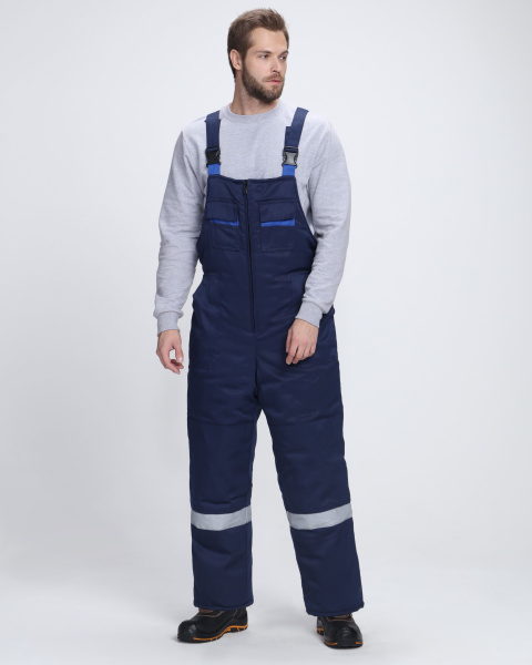 Костюм ТЕМП зимний с ПК (т.синий/васильковый)