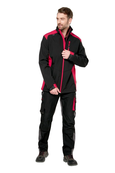 Куртка СТУДИО (черный/красный)