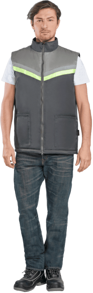Жилет ВЬЮГА зимний (т.серый/серый)