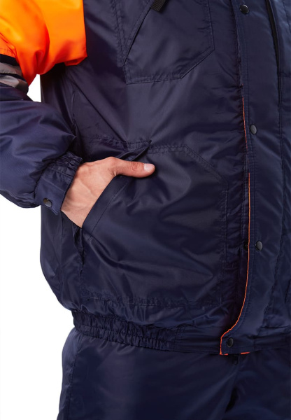 Костюм СТИМ зимний с ПК (т.синий/оранжевый)
