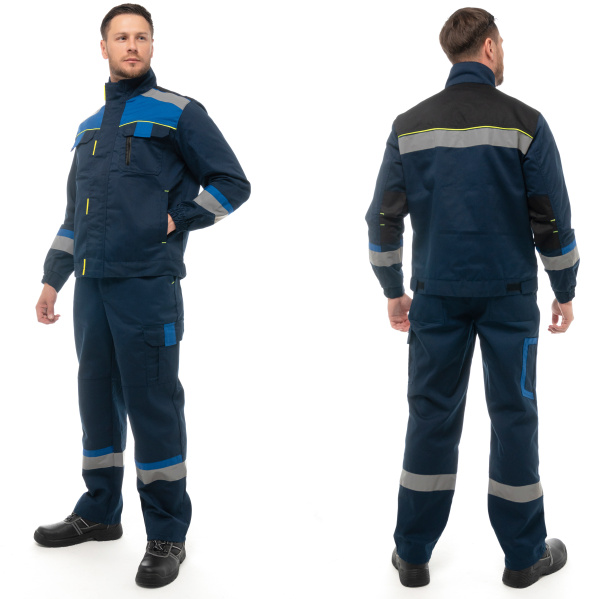 Костюм БРУКЛИН с ПК (синий/василек/черный)