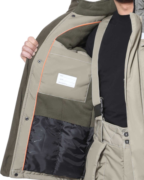 Костюм СИРИУС-ОЗОН зимний с БР (св.оливковый/т.оливковый)