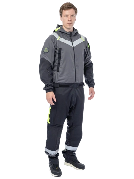 Комбинезон BRODEKS KS 503 (серый/черный) Комбинезон BRODEKS KS 503 (серый/черный)