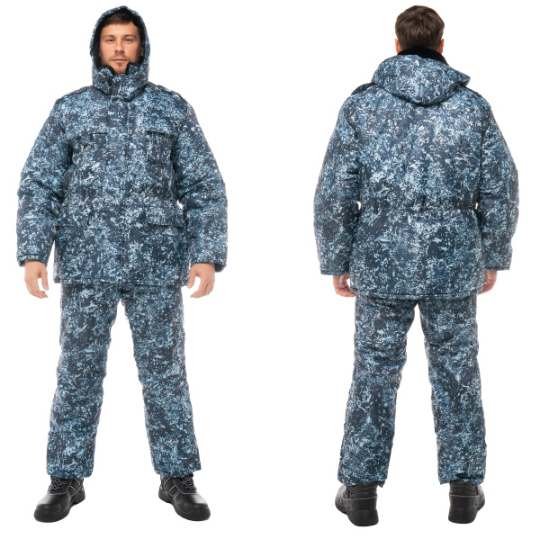 Костюм ОХРАННИК зимний с ПК (КМФ цифра)