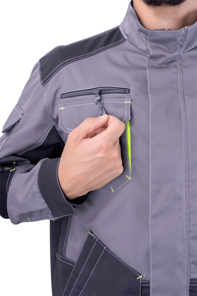 Куртка ЭДВАНС (серый/т.серый/черный)
