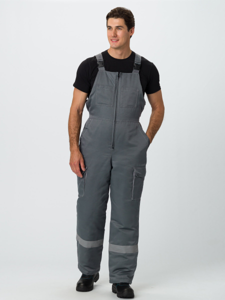 Костюм НЕЙЧ-2 СОП зимний с ПК (т.серый/св.серый)