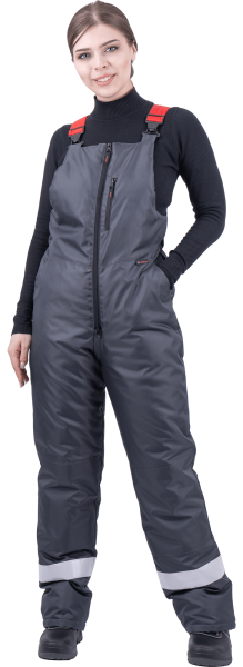 Костюм РОУД женский зимний с ПК (т.серый/красный)