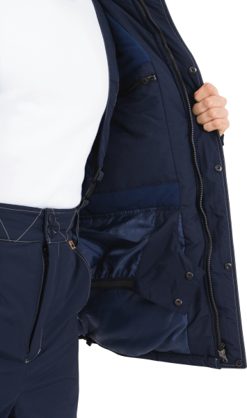 Куртка ХАЙ-ТЕК зимняя (синий/бежевый)