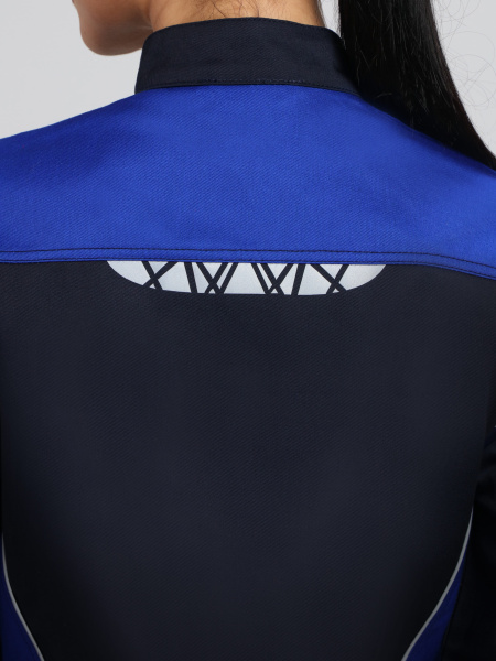 Куртка ProfLineSpecialist женская (т.синий/васильковый)