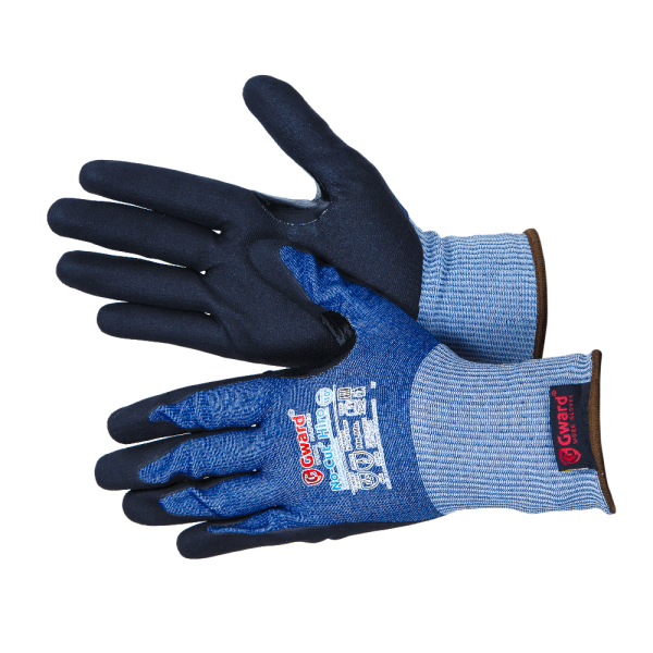 Перчатки GWARD NO-CUT HIRO противопорезные 5 класс с нитрилом