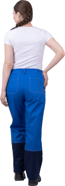 Костюм КМ-10 ЛЮКС жен. летний с БР (василек/т.синий)