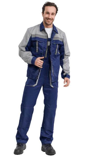 Костюм RONTA KS818 с ПК (т.синий/серый)