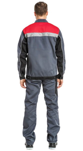 Костюм RONTA KS806 с БР (т.серый/черный/красный)