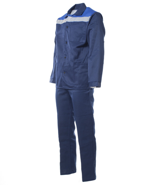 Костюм СТАНДАРТ с СОП с БР (т.синий/васильковый)