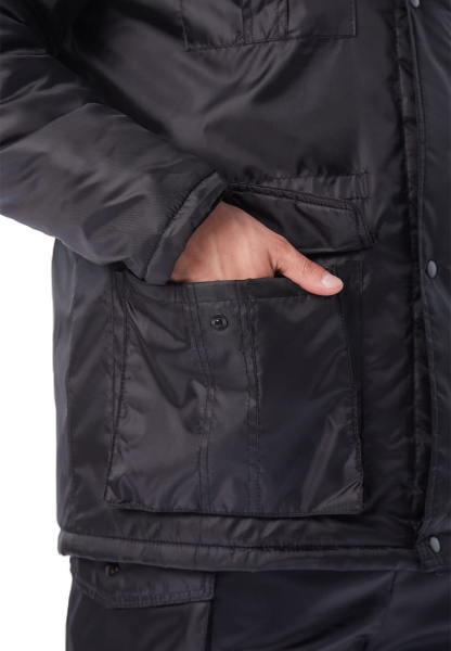 Куртка охранника зимняя (черный)