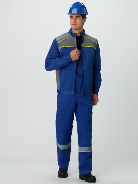 Костюм ПРАКТИК СОП с ПК (васильковый/серый)