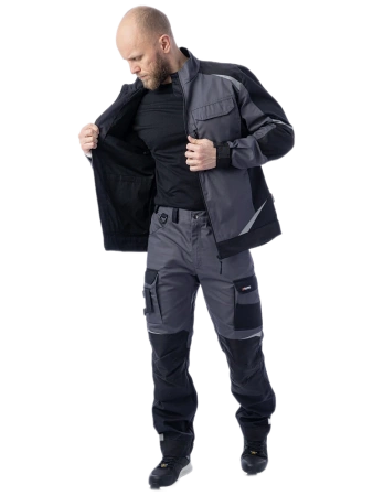 Брюки Brodeks KS 302 (серый/черный)