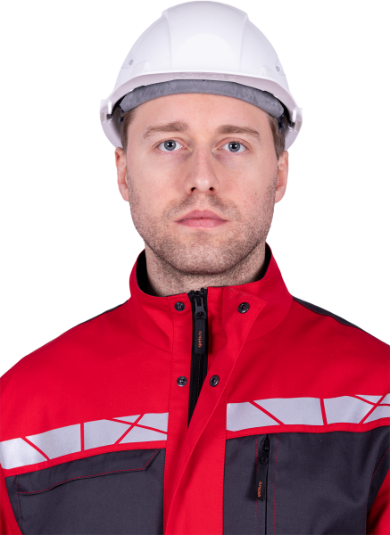 Куртка СТРОНГ ИМПОРТ (красный/серый)