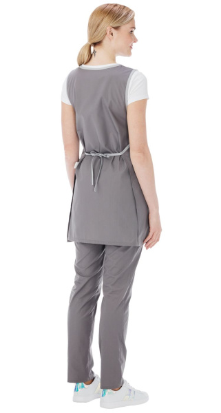 Фартук-сарафан КЛЭР женский (серый/т.серый)