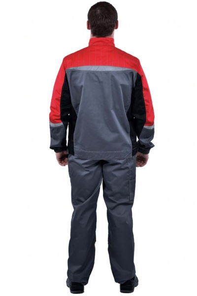 Костюм ФАВОРИТ-МЕГА ST (ФОРМУЛА) с ПК (серый/черный/красный)