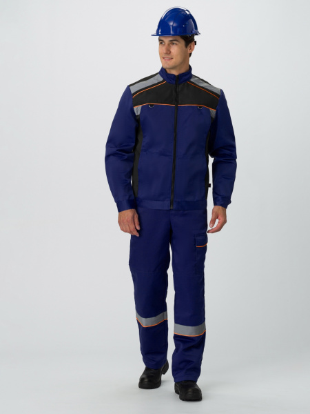 Костюм Практик СОП (тк.Смесовая,210) п/к, т.синий/черный