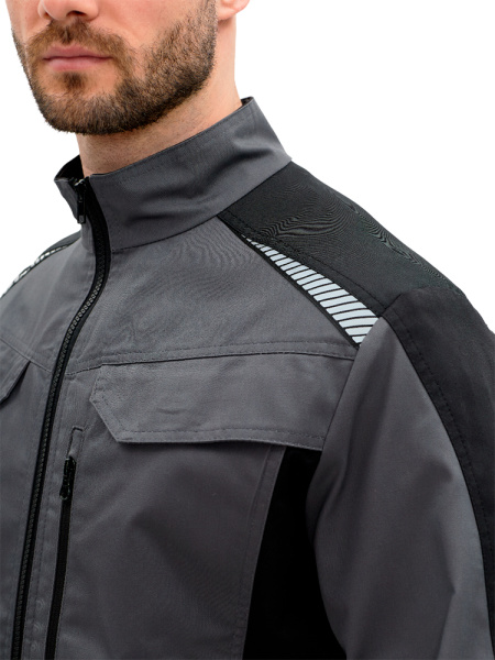 Куртка RONTA KR271 (т.серый/черный)