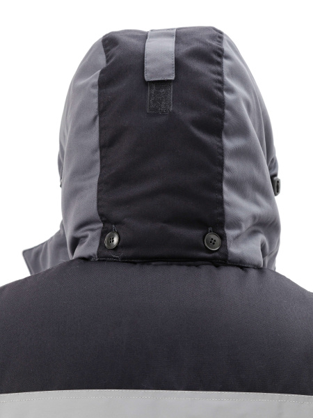 Костюм ВЬЮГА зимний с ПК (т.серый/чёрный)