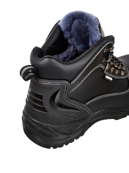 Ботинки STRONG NITRO нат. мех с КП и КС (черный/серый)