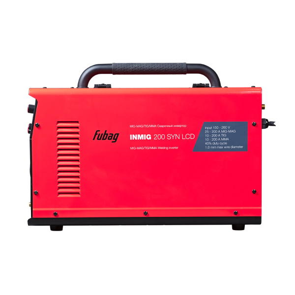 Сварочный полуавтомат FUBAG INMIG 200 SYN LCD (новый дисплей) с горелкой FB 250 3м (FB 250 Ergo 3м)
