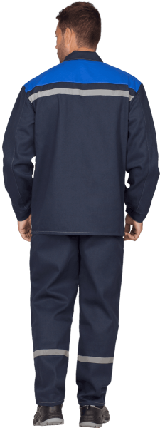 Костюм МОНТАЖ с БР (т.синий/василек)