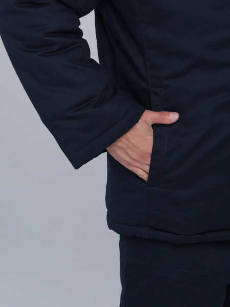 Костюм сварщика ВЕЛДСВАР-СОП зимний 1 кл.защиты с БР (т.синий/красный)