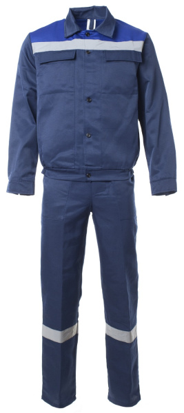 Костюм СТАНДАРТ-2 с СОП с ПК (т.синий/васильковый)