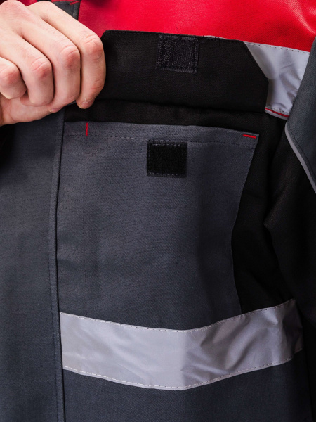 Костюм РЕСПЕКТ с ПК (серый/черный)