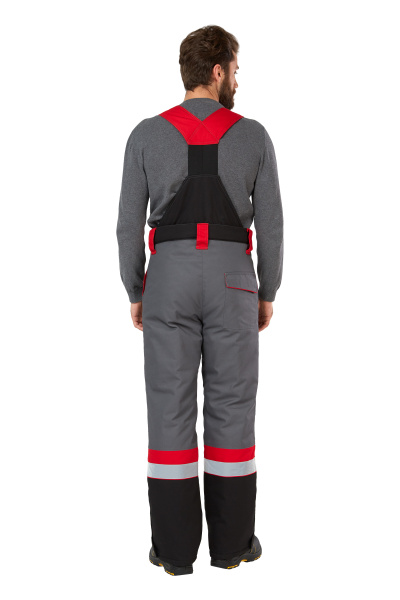 Костюм ПАМИР зимний с БР (серый/черный/красный)