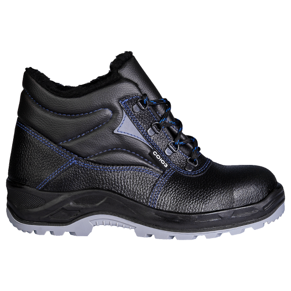 Ботинки СОЮЗНИК ПУ/ТПУ нат.кожа иск.мех с МП (черный)