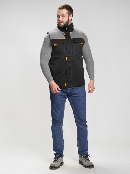 Жилет ФЛОФТ зимний (черный/серый)