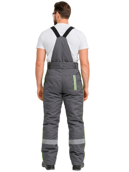 Костюм RONTA KS580 зимний с ПК (т.серый/черный/лайм)
