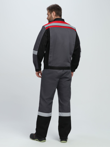 Костюм ВИВАТ-2 ПРЕМИУМ IMP с ПК (т.серый/черный/красный)