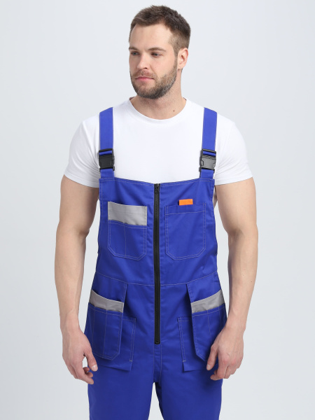 Костюм ДРАГА-2 с ПК (васильковый/св.серый/оранжевый)