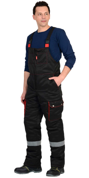 Костюм СИРИУС-ТИТАН зимний с ПК (черный/красный)