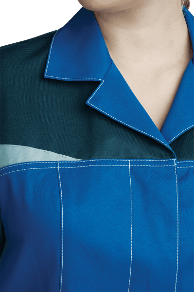 Халат КМ-10 ЛЮКС женский (василек/т.синий)